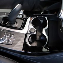 (모픽) BMW 튜닝 X3X4 컵홀더 프레임 크롬 실버몰딩 인테리어
