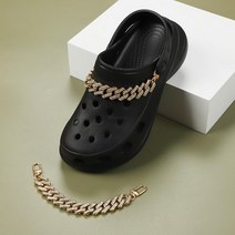 크록 자비츠 장식 악세사리 참 세트Croc Charms 여성 디자이너 신발 매력 아크릴 라인 석 체인 구두 장식
