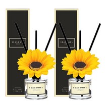 시즈넬 플라워 디퓨저 50ml 해바라기 2세트, 라일락