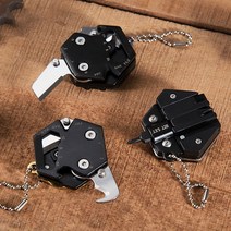 14iN1 캠핑 만능공구 칼드라이버렌치 멀티키링, 모델명:멀티공구키링|사이즈:블랙_one size, 단품, 멀티공구키링