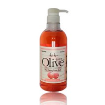 아임세레느 촉촉 올리브 웰빙 폼 바쓰 스위트 피치 750g 바디워시, 1개