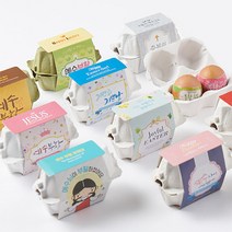 동방박사 (C12) 부활절계란 2구케이스 (1set/10개), 흰색