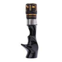 2x헤비 듀티 플라이 릴 시트 낚싯대 릴 시트로드 수리 13mm, 플라스틱 금속, 블랙