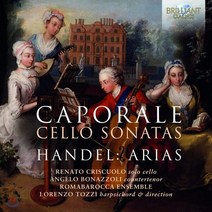 [CD] Lorenzo Tozzi 안드레아 카포랄: 첼로 소나타 / 헨델: 아리아 (Caporale: Cello Sonatas / Handel: Arias)