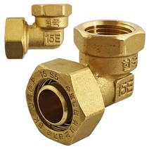 {It 아이템} 내경15mm 코텍 황동이음쇠 속엘보(W-6854) 15A 엑셀파이프 연결, SR[^^_상품선택_^^]SR