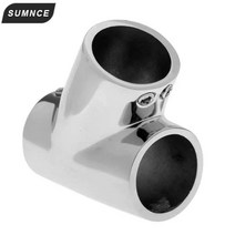 보트용품 닻줄 낚시배 보트 핸드 레일 피팅-60도 티-316 해양 스테인레스 스틸 22mm 25mm 수상 스포츠 조정 보트 액세서리 94