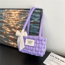 코바늘 손뜨개가방만들기 핸드메이드 토트백 소재 복주머니 앙고라 라탄 마크라메실 코바늘 스티치