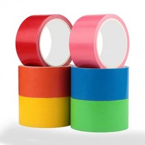 다이스 칼라 멀티테이프 붙였다 떼었다 끈적임이 없는 매직 테이프, 반투명_길이10M-폭25mm