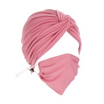 에스닉 매듭 마스크 모자 이슬람 머리 스카프 아랍 헤드 랩 팜므 기어 히잡 여성용 화학 세트