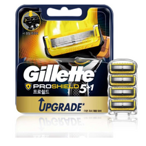 신형 질레트 프로쉴드 옐로우 면도날, 1개, 4개입