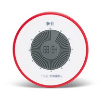 Time Timer TWIST 90분 디지털 카운트다운 시계 — 교실 학습 홈스쿨 도구 교사 책상 운동 주방 타이머용, AE) Red