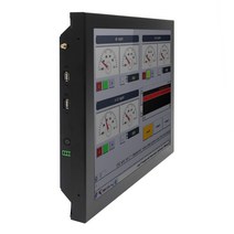 15인치 산업용 판넬 컴퓨터 패널 PC 일체형 터치모니터, 1세트+가이드레일