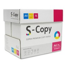 S-copy A4 75g 백색, 1000매