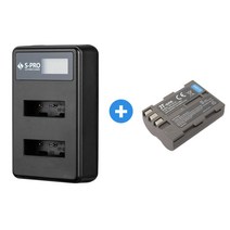 무료 니콘 EN-EL3e 호환 LCD 듀얼충전기+배터리 D100