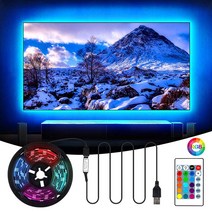 1m2m5m rgb led 스트립 조명 smd5050 유연한 usb 방, 1m