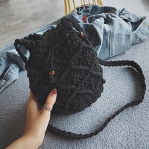 양놀 여성 여름 라피아백 미니 복조리 왕골가방 라탄백