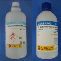 수산화나트륨용액 (0.05mol 0.5mol 5mol) EP/500ml/1L (kor) 0.05mol Sodium hydroxide standard solution, 0.05mol-EP(500ml)
