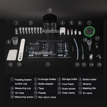 소금물 새우 계란 인큐베이터 Artemia Alive 부화장 키트 DIY 수족관 해치 도구 그물 물고기 탱크 장비 acuario, 1set