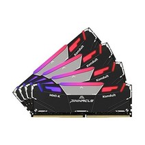 타임텍 피너클 콘듀트 RGB 64GB 4x16GB DDR4 3600MHz PC428800 CL18222242 XMP2.0 오버클럭 AMD 인텔 데스크톱 게이밍 PC 메모리 모듈 호, 64GB KIT(4x16GB)_RGB Black