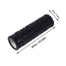 필리테스 폼 롤러 요가 기둥 축 마사지 등 근육 그리드 백 트레이닝 세트 배송, 6.Black 95cm