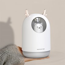귀요미 가습기 미니홈피 침실용 무드등 귀요미 보습기, M106 화이트, 하나