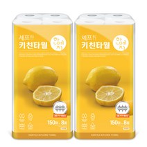 한예지 셰프 키친타월 150매 8롤, 2팩