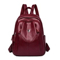 여성 백팩 한국 스타일 패션 2022 인터넷 연예인 모든 경기 부드러운 가죽 대용량 패션 가방 백팩 여성 가방 빠른배송