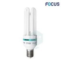 포커스 장미전구 삼파장 전구 EL 55W (E26/E39) 주광, 청색(파란빛), 포커스삼파장EL55W(E26)