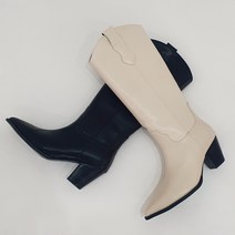 와이드핏 스티나 와이드 웨스턴 통 롱부츠 6cm