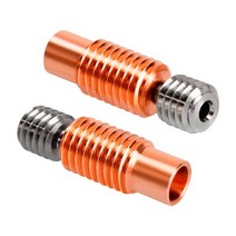 kingroon 3d 프린터 목 e3d v6 풀 메탈 핫엔드 히터 블록 티타늄 구리 합금 1.75mm용 노즐, 두 조각, B형