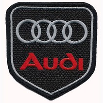 와펜 D753 - 아우디 Audi 블랙 방패 마크 패치