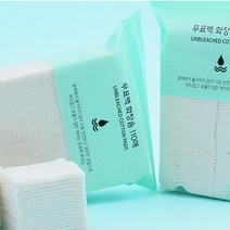 화장솜 무표백 클렌징 110매 화장 여름휴가 피부정돈 스킨팩 저자극 피부결 일회용 훈녀생정 셀프미용, 단품