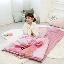 아이자리 귀여운 사계절 어린이집 일체형 항균 낮잠이불, 허니봉봉