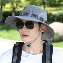 햇빛가리개모자 낚시모자 등산 여성 남자 벙거지 정글모 방수 사파리 아웃도어 메쉬 썬캡, 그레이