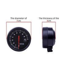 진공게이지 범용 자동차 튜브 센서 진공 수온 오일 압력 타코미터 볼트, BLACK OIL PRESSURE