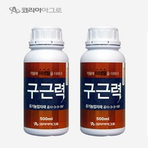 [더마론] 구근력 500mlX2 미네랄 영양제 뿌리발근제 생육장애 연작장애해소 토양개선 비료 농사 농업 비료 코리아아그로, 2개
