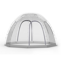 투명 돔 쉘터 방풍 환기창 쉬운설치 원형텐트 3800mmx2300mm, 3800mmx2300mm(6~8인)