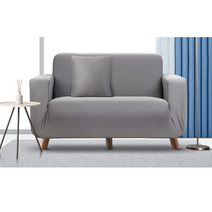 쇼파리폼 스툴 고탄력 쇼파천커버 2인용 만능 천갈이 패드 덮개 스툴커버링 초간단 소파변신 맞춤핏, 그레이