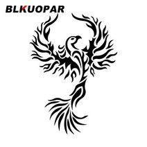 피닉스 버드 자동차 스티커에 대 한 BLKUOPAR 들어 Decals JDM assesires 유행 비닐 소재 방수 장식, 13 Black G_01 8cm