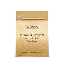 퓨어 ORIGINAL INGREDIENTS 비타민 C 파우더 2.3kg 5파운드 아스코르빈산 GMO 프리 식이 보충제, 4 Ounce (Pack of 1)