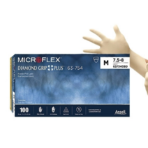 63-754 라텍스장갑 라텍스글러브 다이아몬드드립플러스 MICROFLEX DGP-INT, SMALL