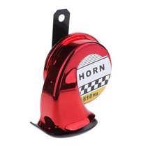 오토바이 크락션 car 오토바이 130db loud snail air horn 사이렌 방수 510hz 12v dc red, 빨간색