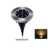 마이너스접지 지상 조명 LED 정원 통로 마당 산책로 오 잔디 경로 방수 야외 디스크, [01] Warm White, [04] pcs