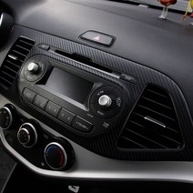 올뉴모닝 카본 튜닝스티커 휠마스크 필러 손잡이 패널, 04. 카멜레온와인카본, A TYPE (센터페시아 패널)