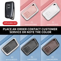 알루미늄 합금 가죽 자동차 키 하우징 렉서스 CT200H GX400 GX460 IS250 IS300C RX270 ES240 용 원격 키 하우징 비즈니스 스타일, A1+pink