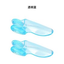 밴드 테이프 내성발톱 교정기 발가락 파란색 실리콘 젤 Bunion 정형용 분리기 세트 발 커버 1 쌍, 라이트 옐로우