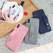 핸드폰 핑거 스트랩 폰 스티랩 아이폰 갤럭시 손잡이 거치대, 블랙