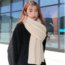 목도리코디 커플 학생 머플러 겨울 유행 선물 두꺼운 울 목도리