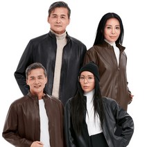 미츠바 가죽 자켓 (1장) 커플 캐쥬얼 점퍼