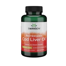 Swanson 스완슨 Cod Liver Oil 노르웨이 코드리버오일 대구 간유 250 소프트겔, 250정, 1개